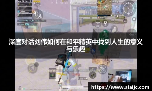 深度对话刘伟如何在和平精英中找到人生的意义与乐趣